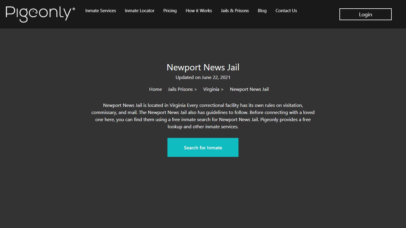 Newport News Jail Inmate Search | Virginia